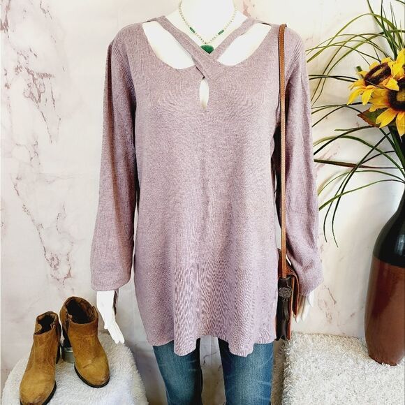 Milano super soft wool blend lavender sweater - Picture 1 of 7